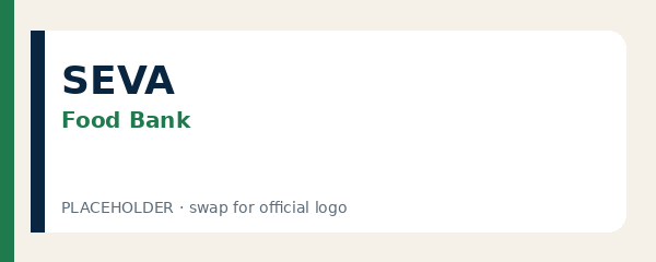 Seva Food Bank logo placeholder